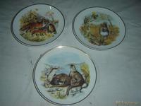 3 platos decoracion animales