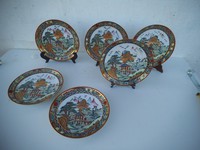 6 platos porcelana oriental