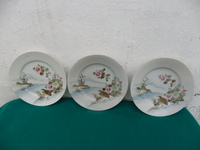3 platos de porcelana oriental