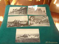 5 postales  del escorial años 20