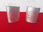 2 vasos de aluminio dedicatorias