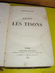 Libro año 1857 paris Les Tisons