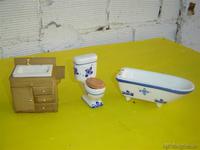 Miniaturas baño porcelana