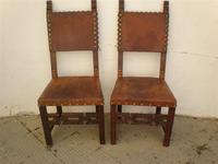 2 sillas estilo español antiguas
