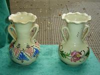 2 jarrones de ceramicas españolas